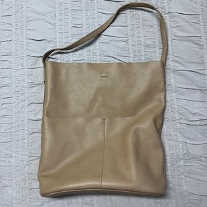 Oak + Fort vegan leather tote bag (latte)